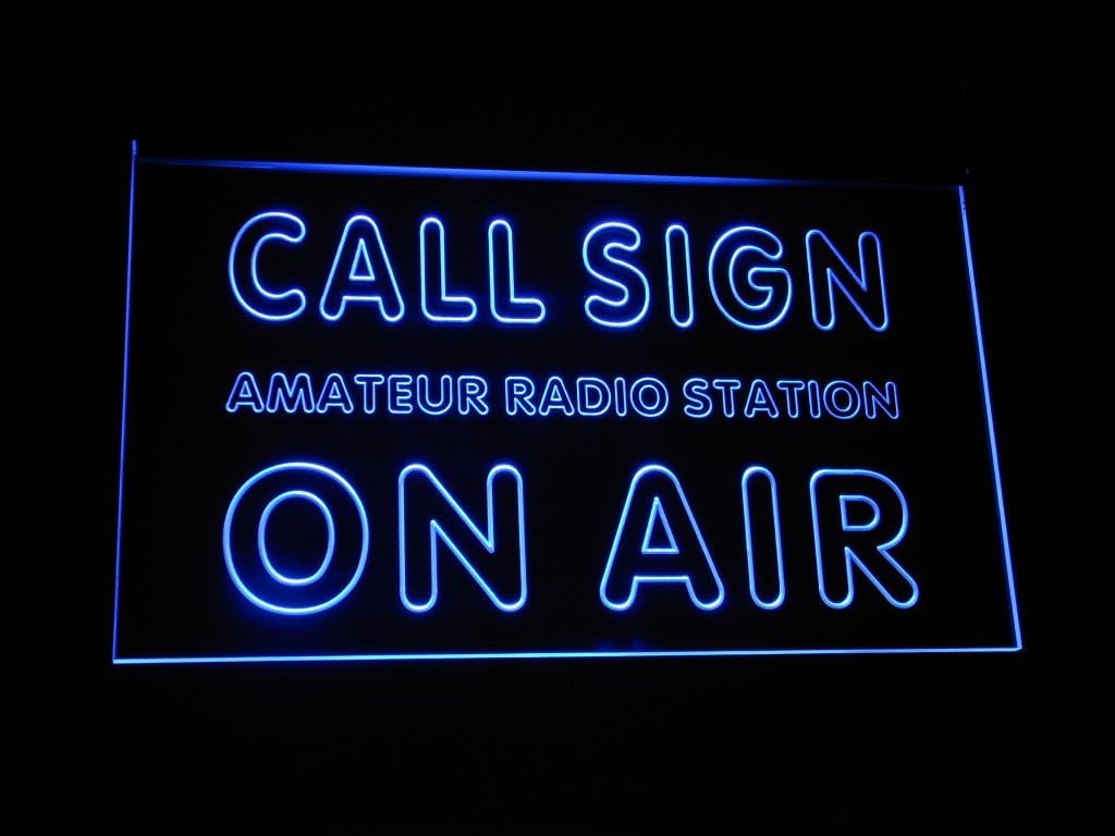 advpro wa tm custom call sign on air amateur radio station led neon sign