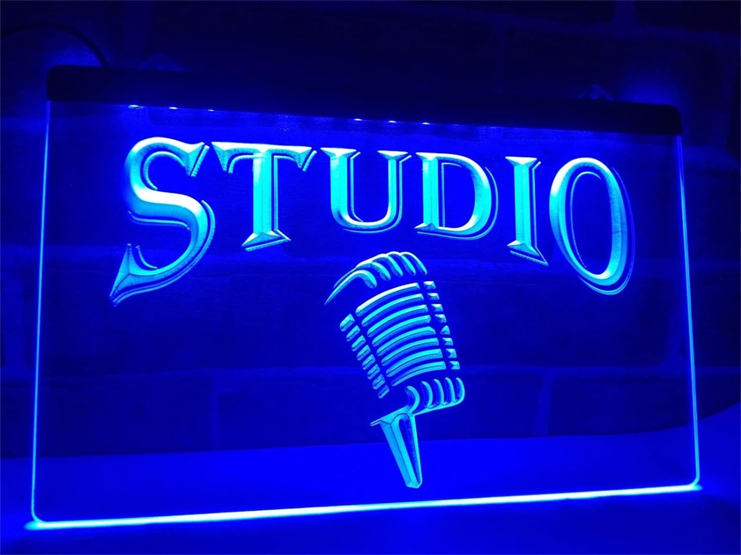 studio neon sign recording studio neon microphone on air led neon sign music studio microphone neon light bar microphone