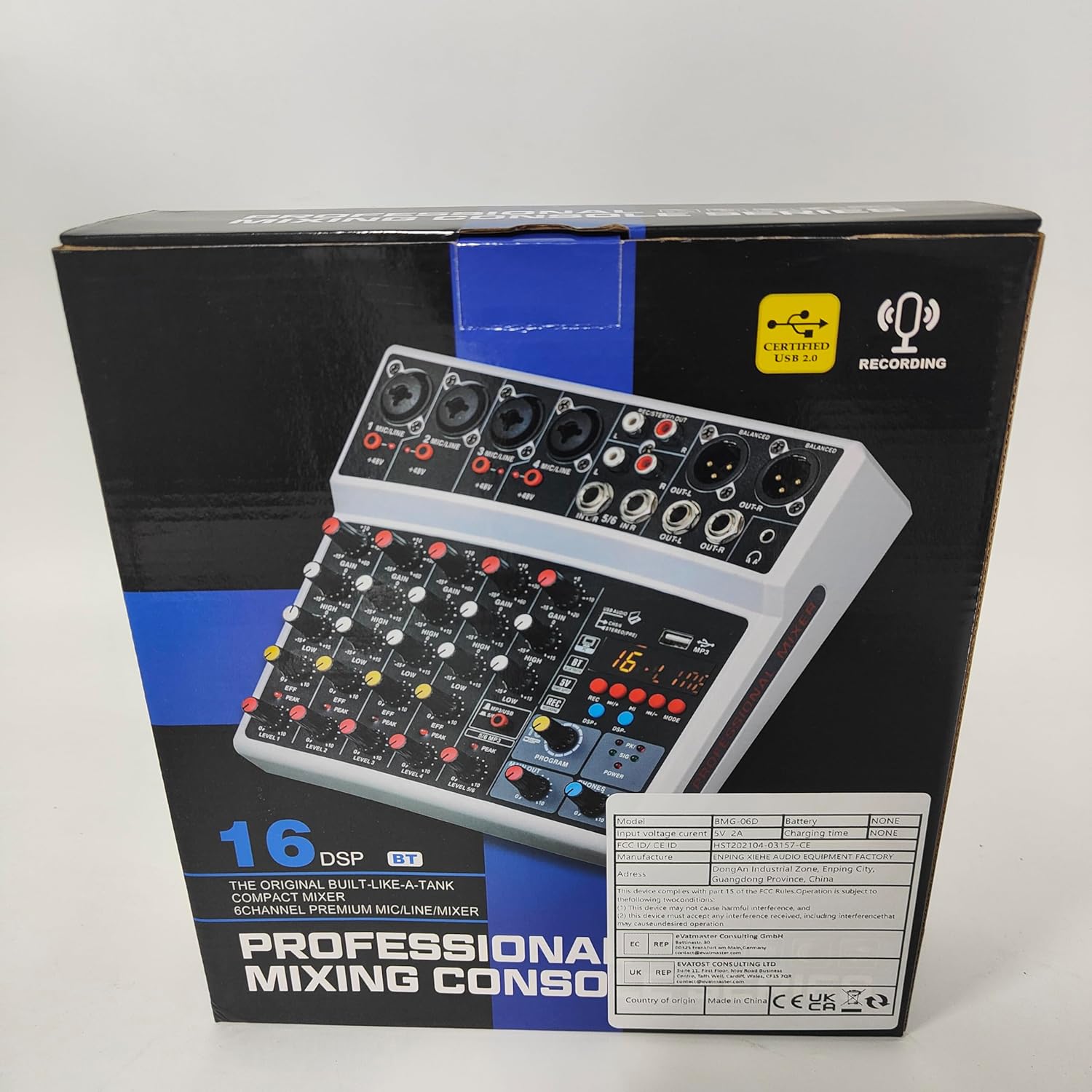 BOMGE 6 Channel Audio Sound Mixer Review