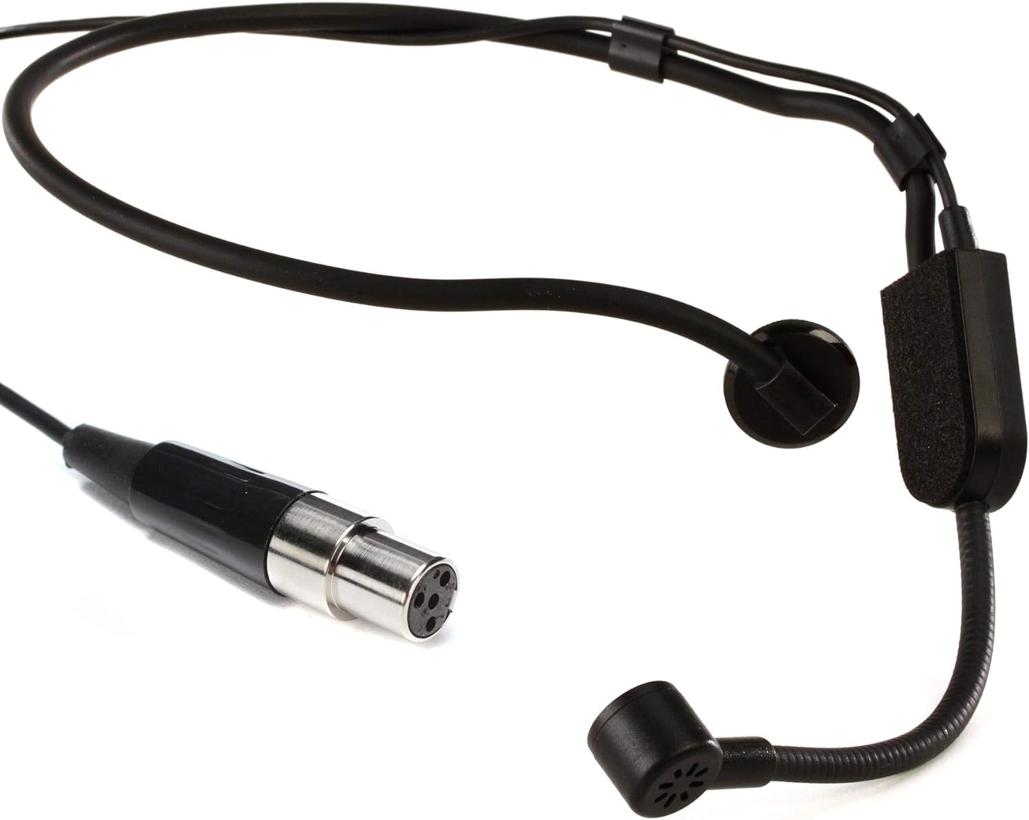 shure pga31 headset condenser microphone with cardioid polar pattern flexible gooseneck foam windscreen and ta4f tqg con